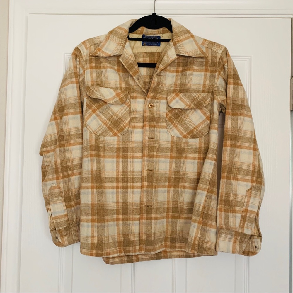 Pendleton wool button front shirt 💛